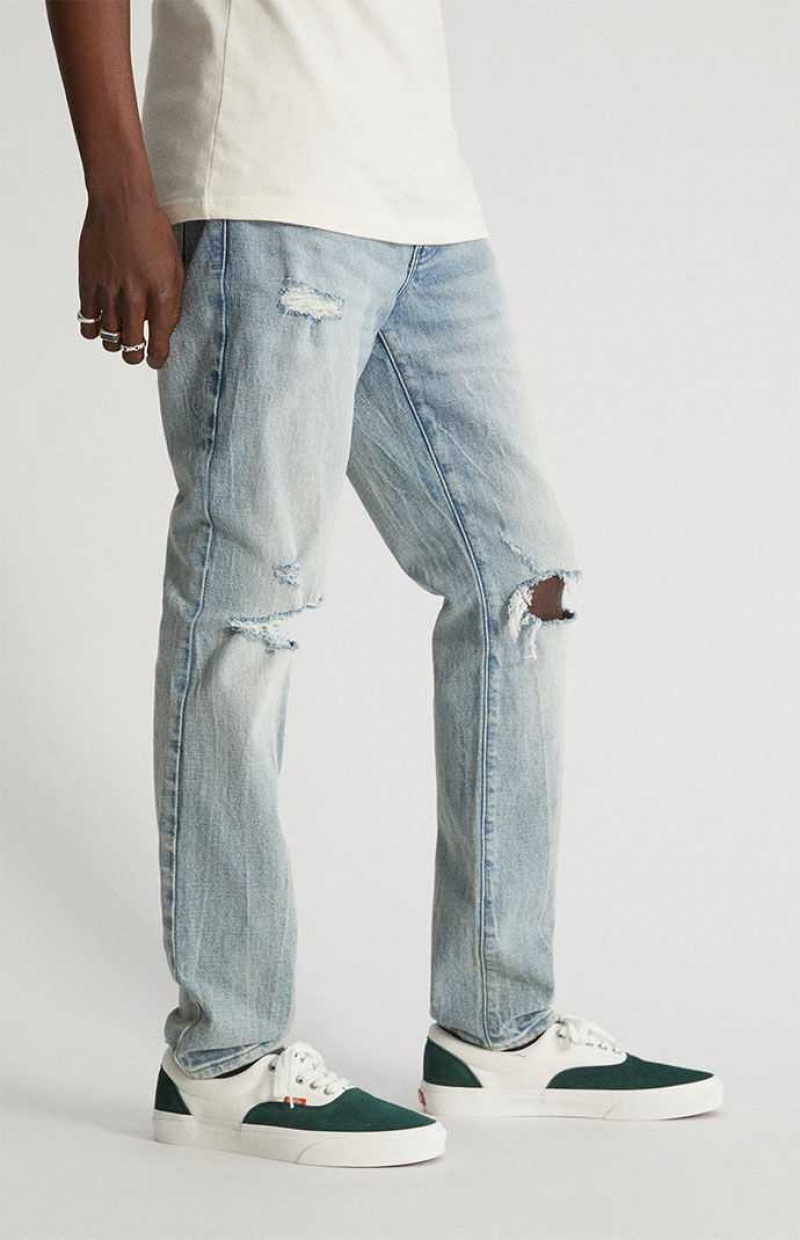 Jeans PacSun Flaco Comodidad Distressed Hombre SUPER DESTRUCTED | YKNOJ8410