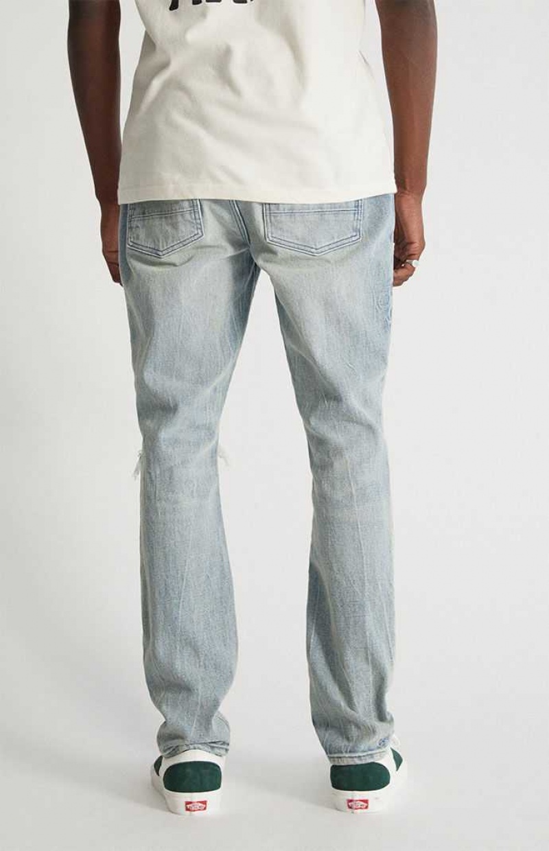 Jeans PacSun Flaco Comodidad Distressed Hombre SUPER DESTRUCTED | YKNOJ8410