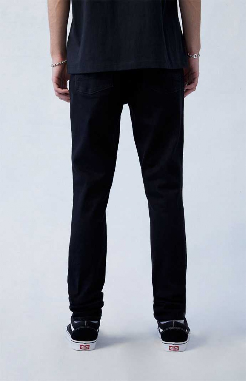 Jeans PacSun High Stretch Black Stacked Flaco Hombre Negras | MFYRD6843