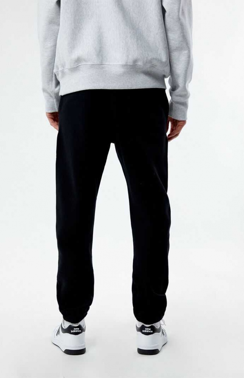 Pantalon Deportivo PacSun Fleece Jogger Hombre Negras | GZJMQ2634