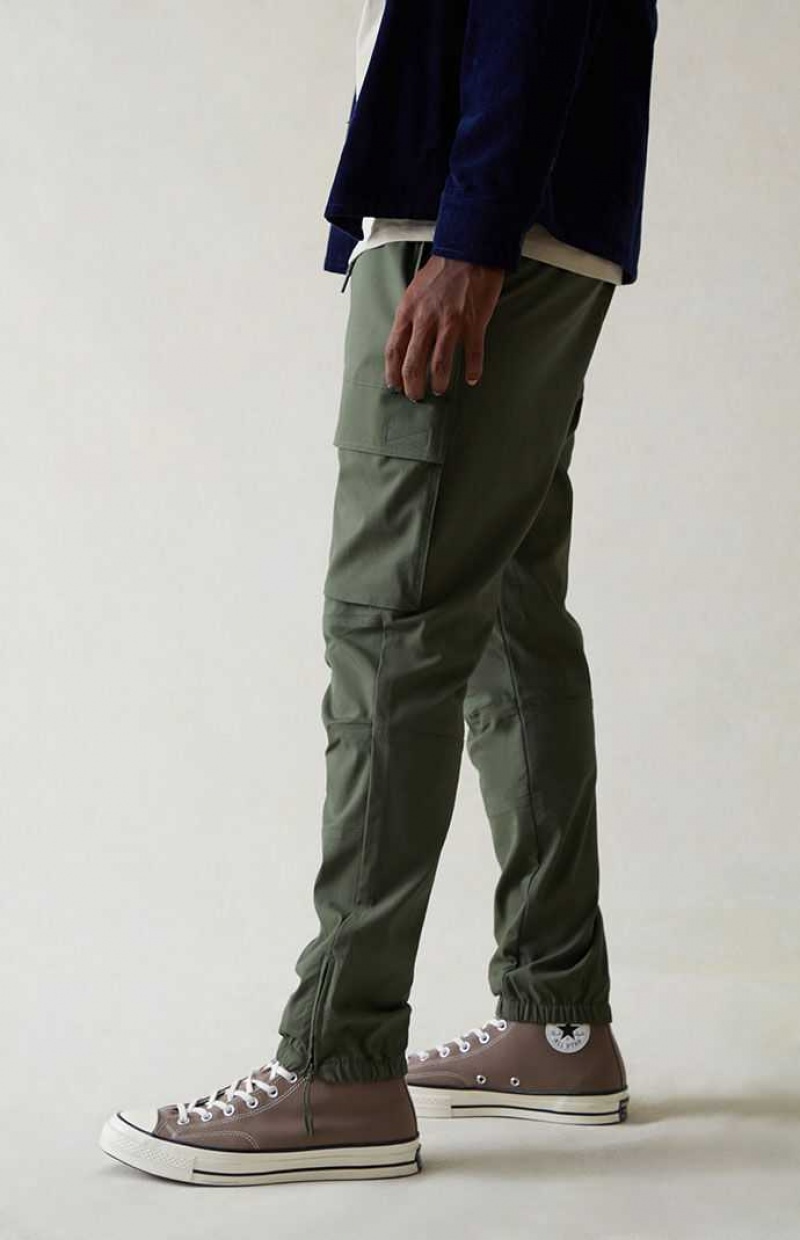 Pantalon Jogger PacSun Performance Olive Slim Hombre Verde | RUNXF8713