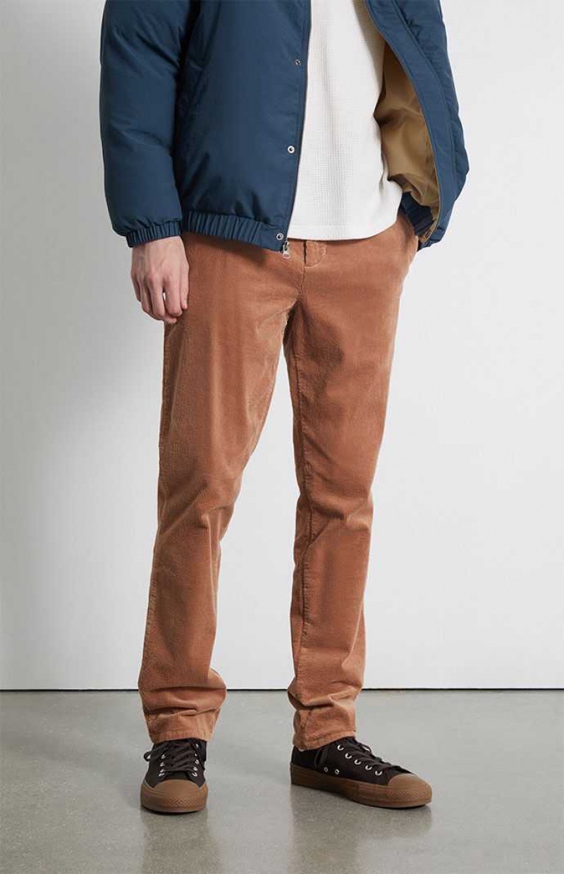 Pantalon PacSun Beige Slim Chino Hombre Beige | AFLBH7236