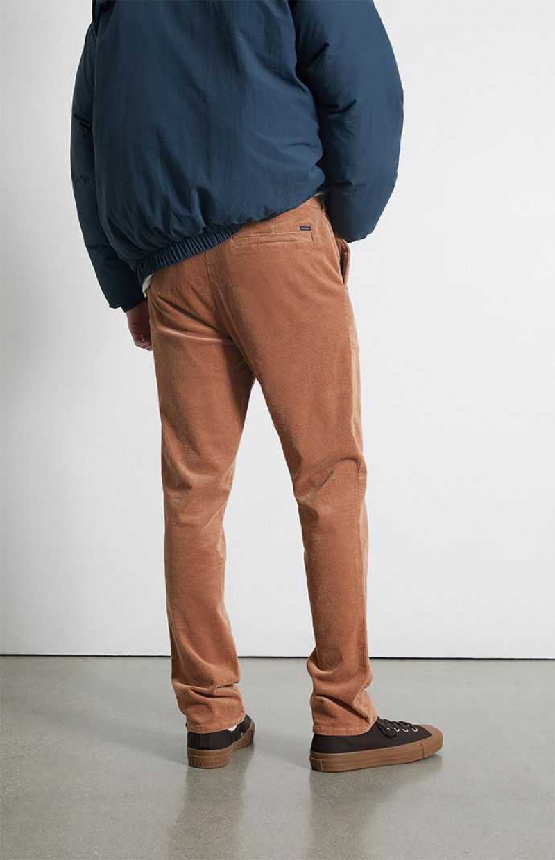 Pantalon PacSun Beige Slim Chino Hombre Beige | AFLBH7236