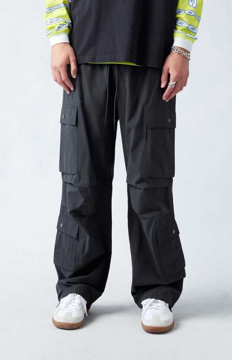 Pantalon PacSun Black gy Cargo Hombre Negras | VKODS6315