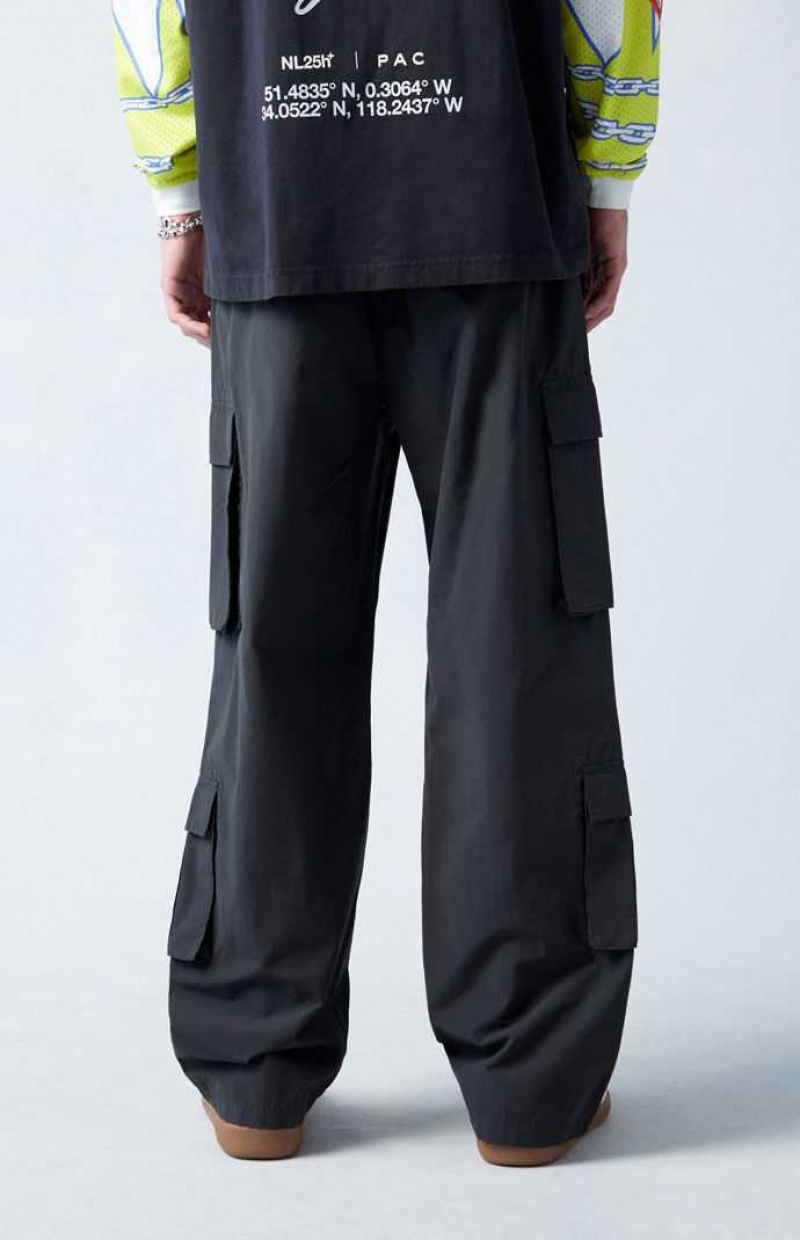 Pantalon PacSun Black gy Cargo Hombre Negras | VKODS6315