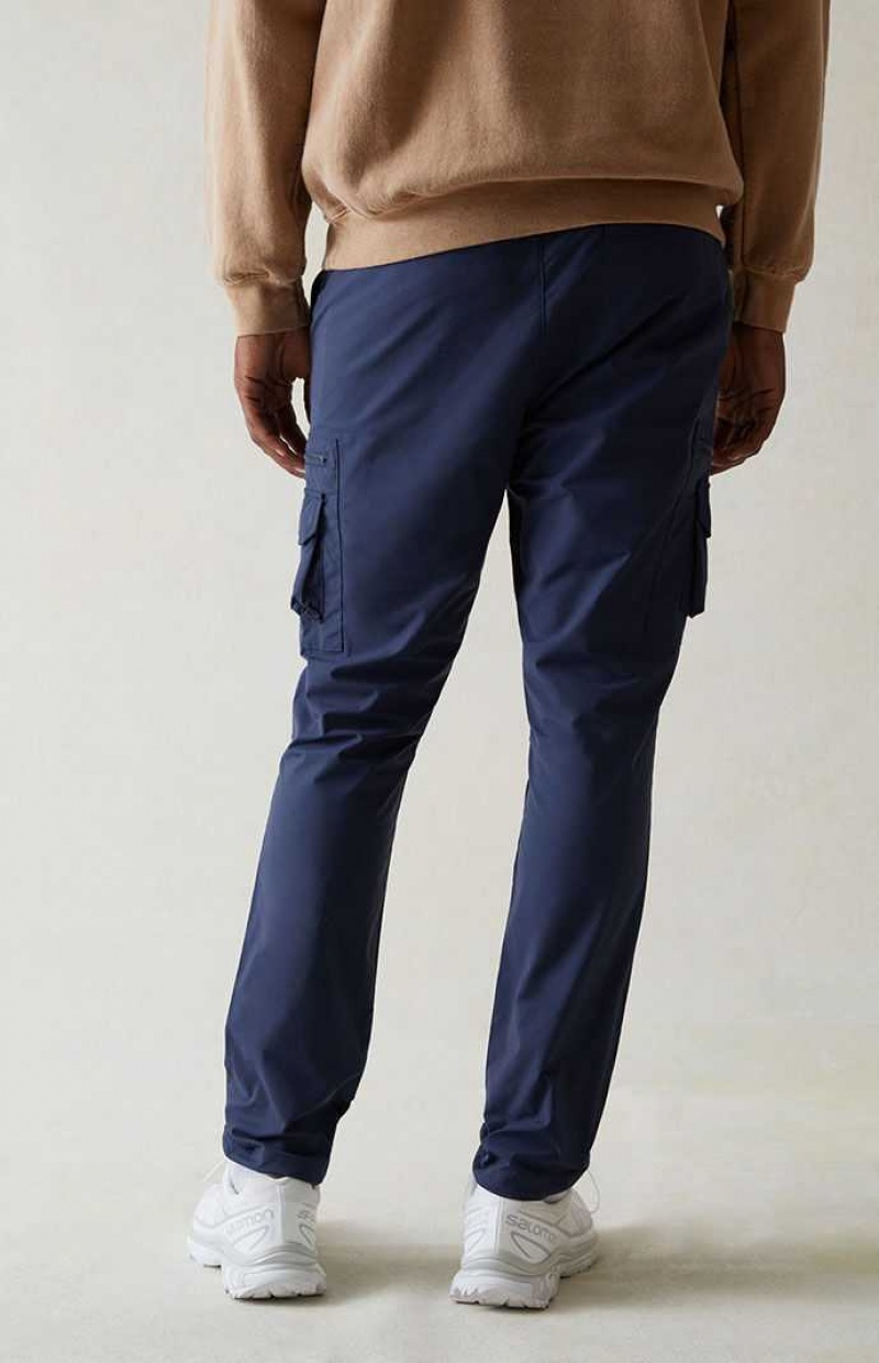 Pantalon PacSun Eco Stretch Blue Slim Cargo Hombre Azules | PMELF1936