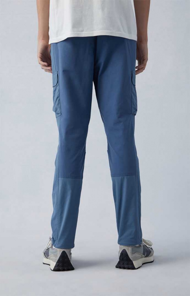 Pantalon PacSun Eco Stretch Nylon Blue Slim Cargo Hombre Azules | XLUWG6709