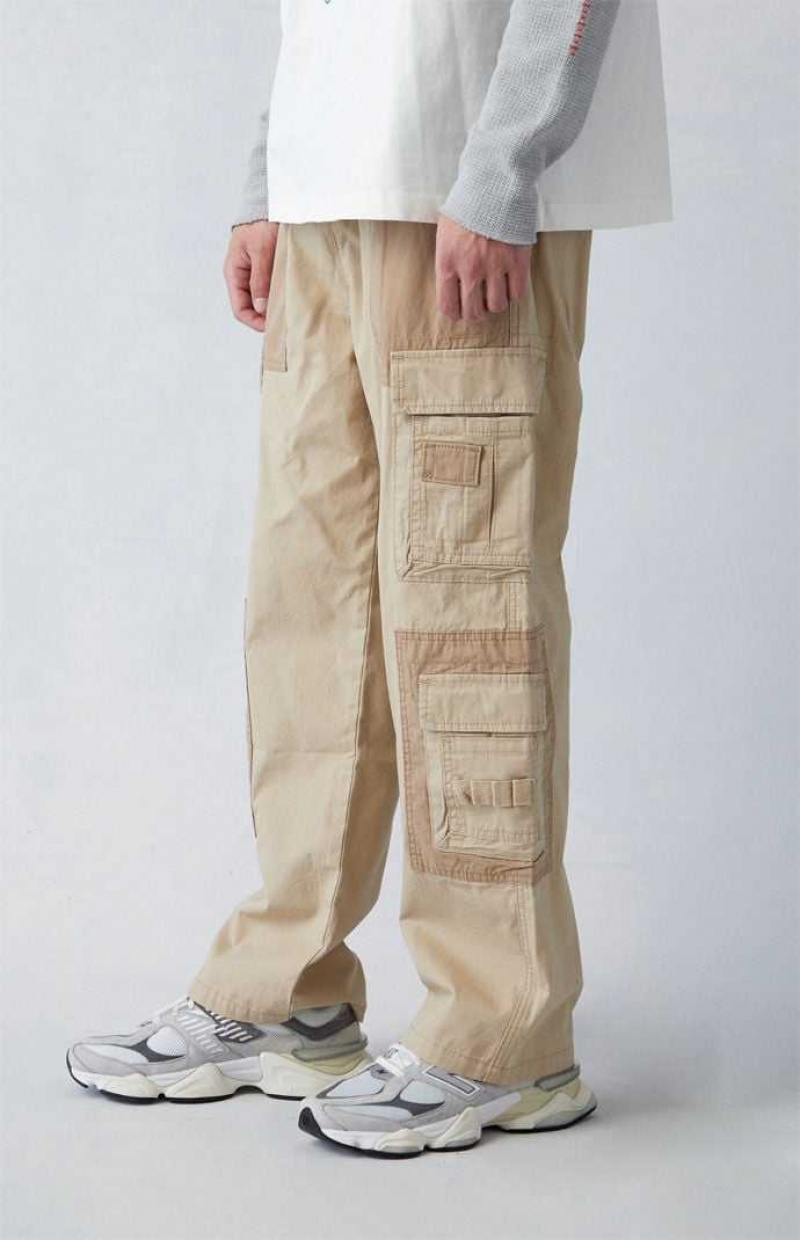 Pantalon PacSun Khaki Lona gy Cargo Hombre Kaki | KZIXS8021