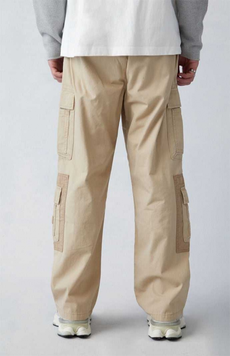 Pantalon PacSun Khaki Lona gy Cargo Hombre Kaki | KZIXS8021