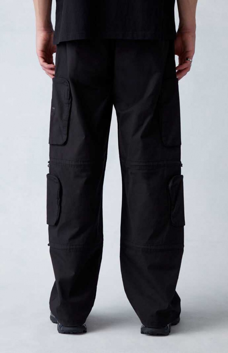 Pantalon PacSun Lona Black gy Cargo Hombre Negras | FYMAR0631