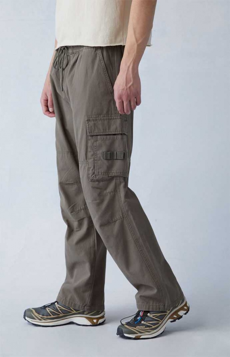 Pantalon PacSun Olive Lona gy Cargo Hombre Verde Oliva | QRDFB7364