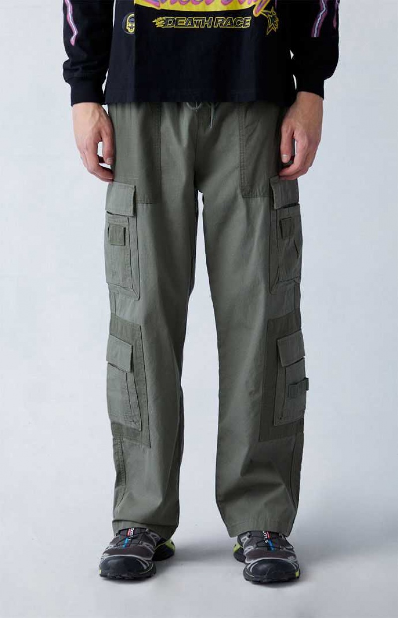 Pantalon PacSun Olive Lona gy Cargo Hombre Verde Oliva | QPFVB2347