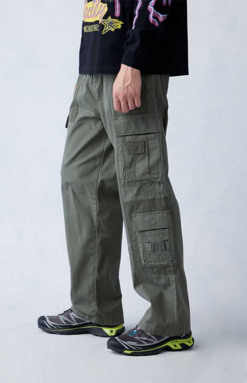 Pantalon PacSun Olive Lona gy Cargo Hombre Verde Oliva | QPFVB2347