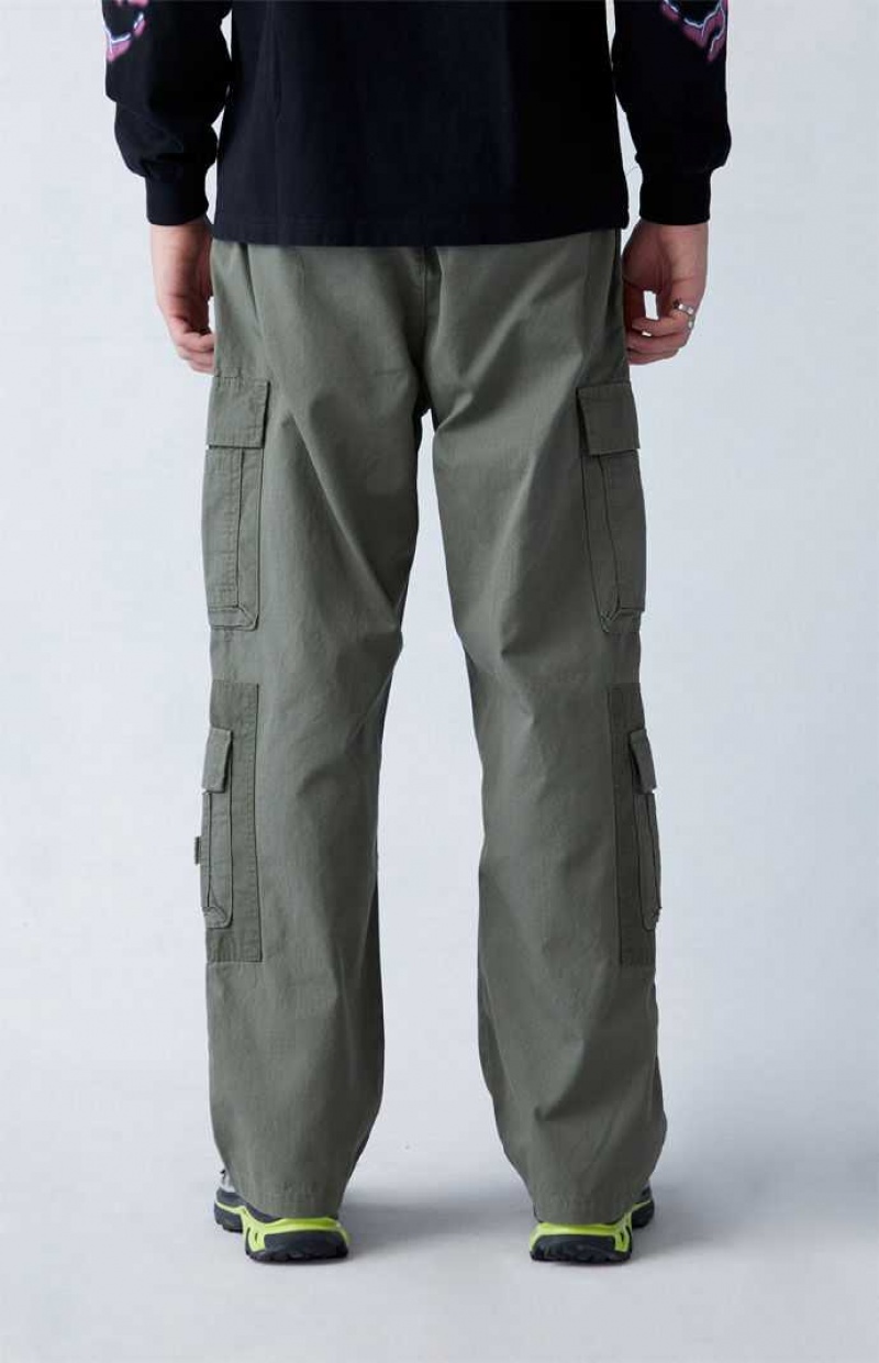 Pantalon PacSun Olive Lona gy Cargo Hombre Verde Oliva | QPFVB2347