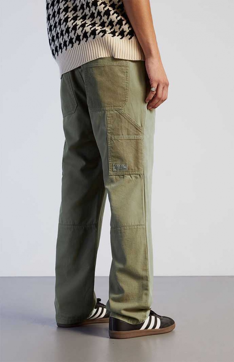 Pantalon PacSun Olive Multi Carpenter Hombre Verde Oliva | DKPLJ6573