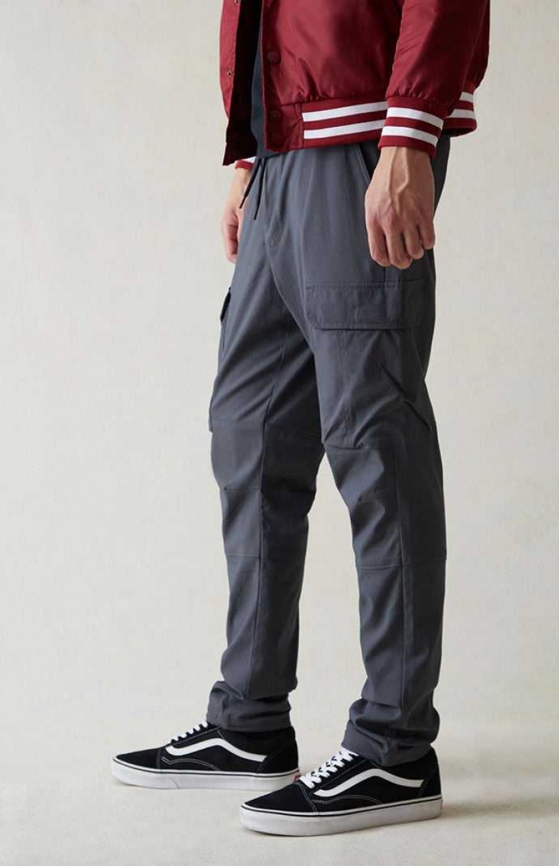 Pantalon PacSun Performance Atléticos Slim Cargo Hombre Negras | JVDQN8932