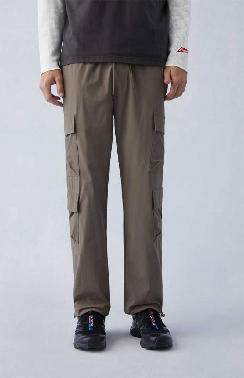 Pantalon PacSun Performance Brown Directo Cargo Hombre Marrones Claro | ZXVND6824