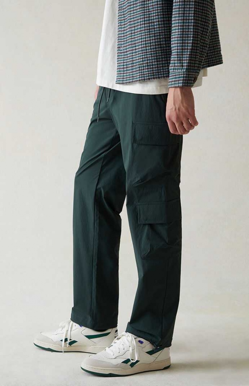 Pantalon PacSun Performance Green Directo Cargo Hombre Verde Oscuro | BSTKW3728