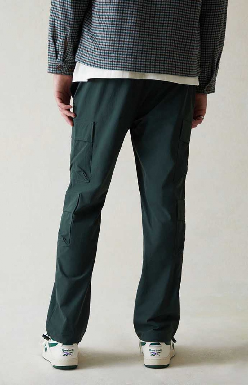 Pantalon PacSun Performance Green Directo Cargo Hombre Verde Oscuro | BSTKW3728