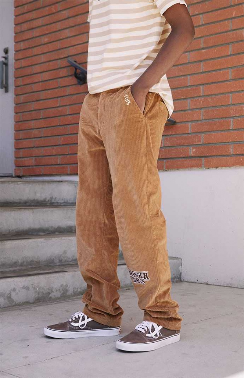 Pantalon PacSun Stranger Things x Casuales Corduroy Hombre | EGORB1405