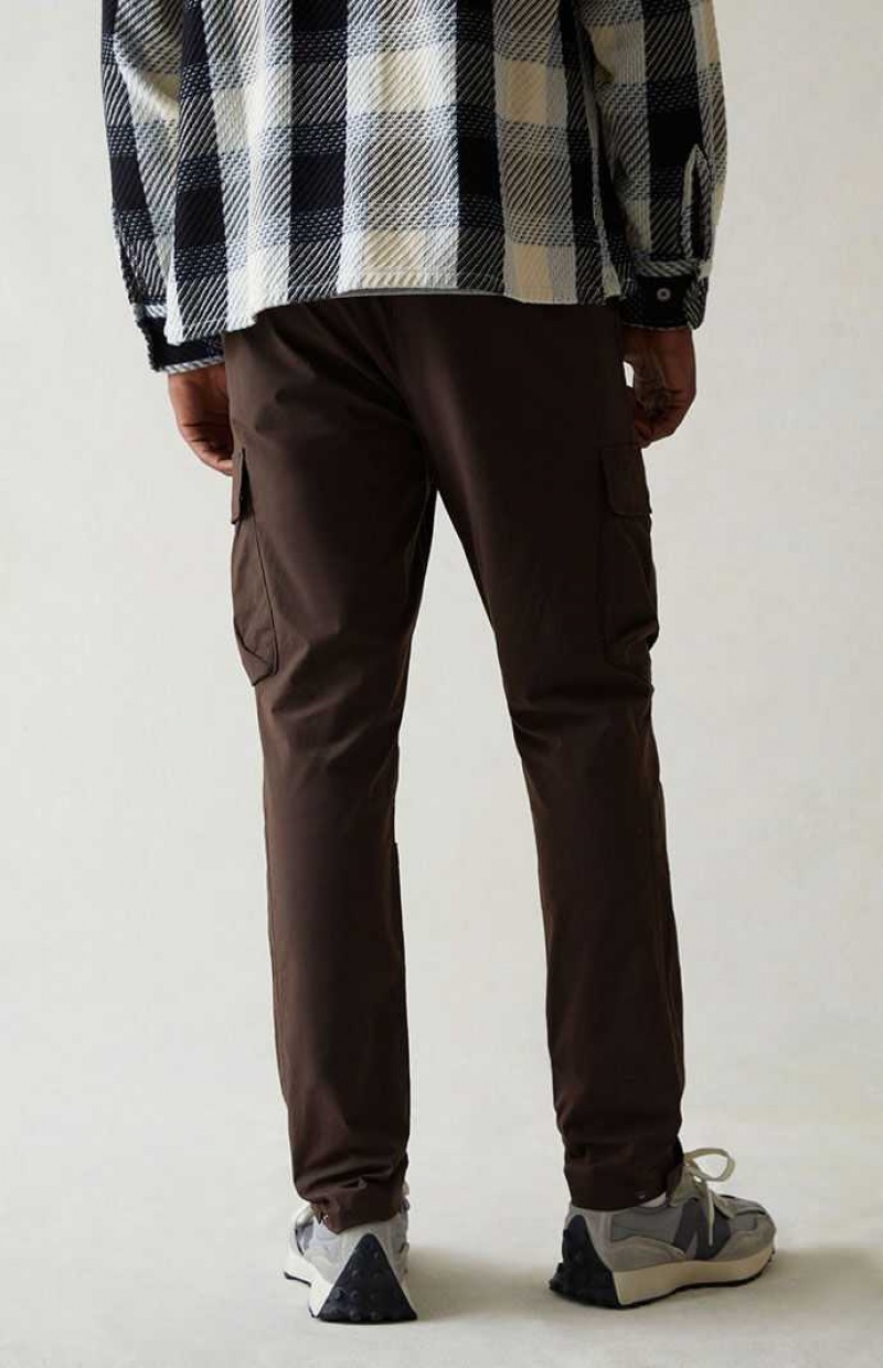 Pantalon PacSun Stretch Brown Slim Cargo Hombre Marrones | IUJMW4609