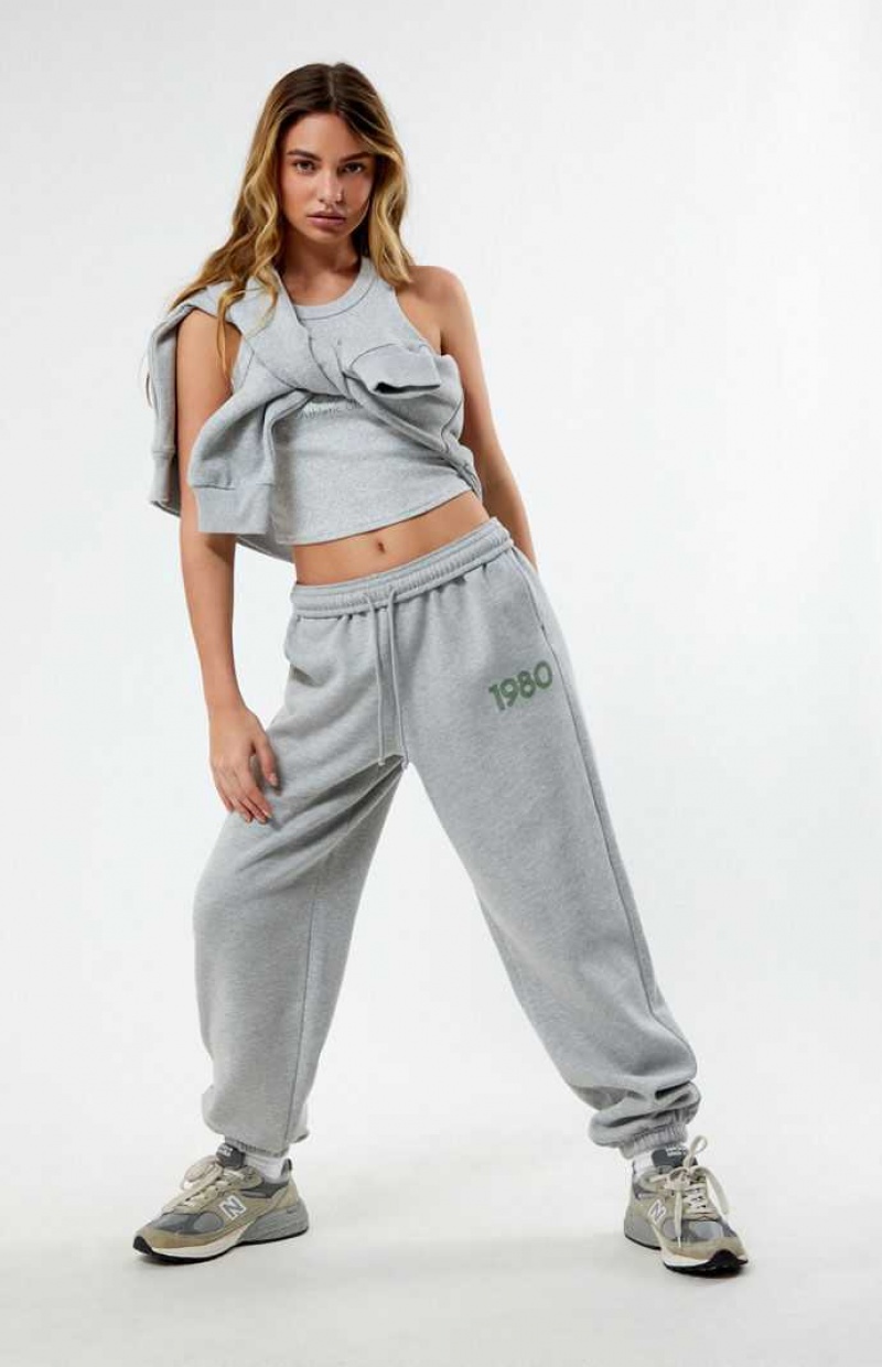 Pantalones PacSun 1980 Mujer Gris | RFVAD2970