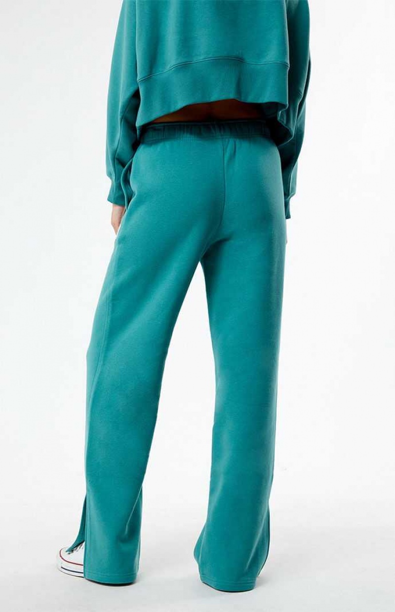 Pantalones PacSun 1980 Side Split Mujer Verde | FBMJG0839