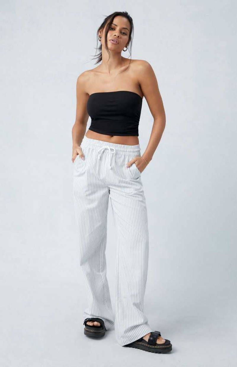 Pantalones PacSun A Rayas Pull-On Mujer Rayadas | DARXH8951