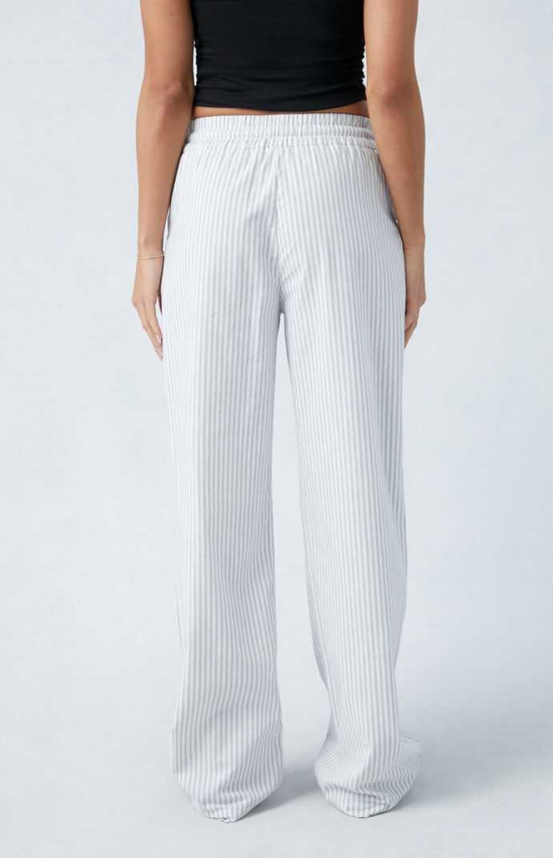 Pantalones PacSun A Rayas Pull-On Mujer Rayadas | DARXH8951