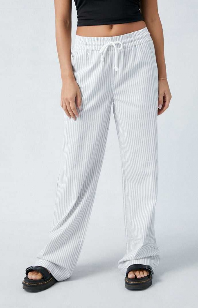 Pantalones PacSun A Rayas Pull-On Mujer Rayadas | DARXH8951