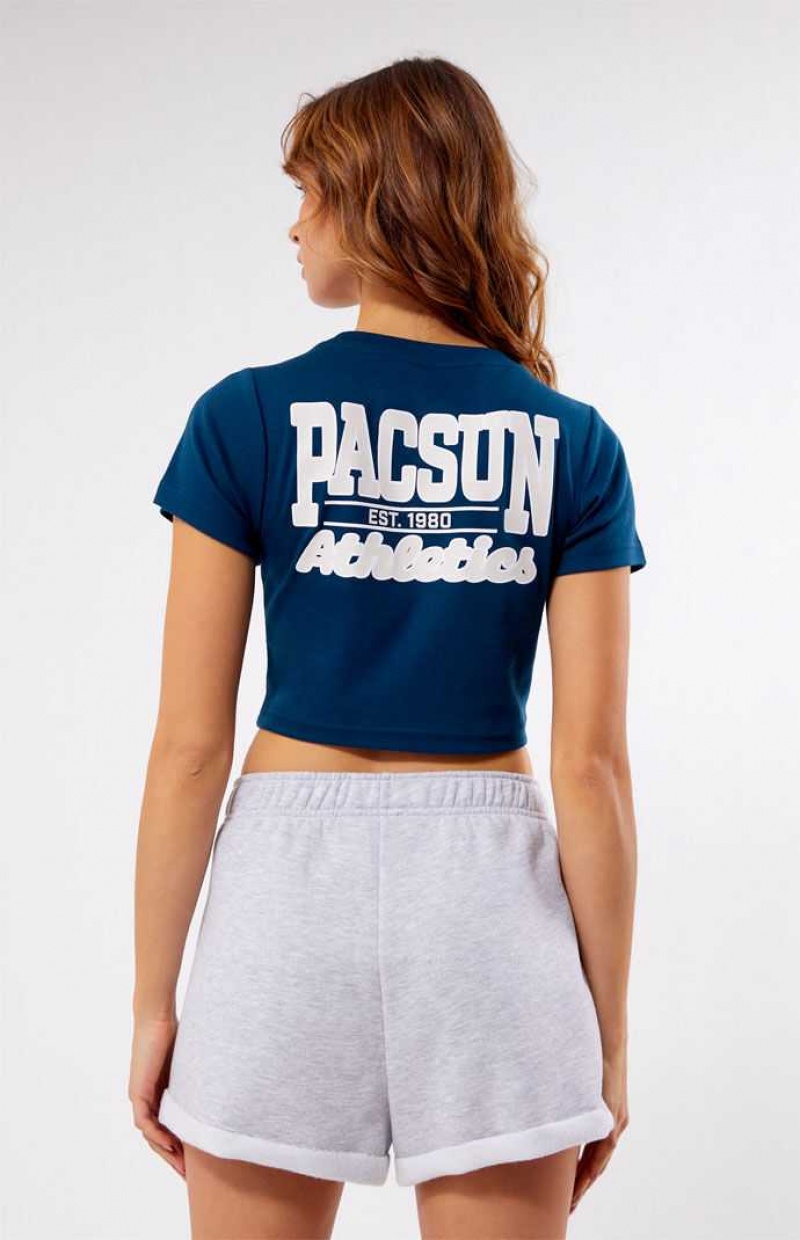 Pantalones PacSun Athletics Rolled Sweat Mujer Gris | XUDKE6925