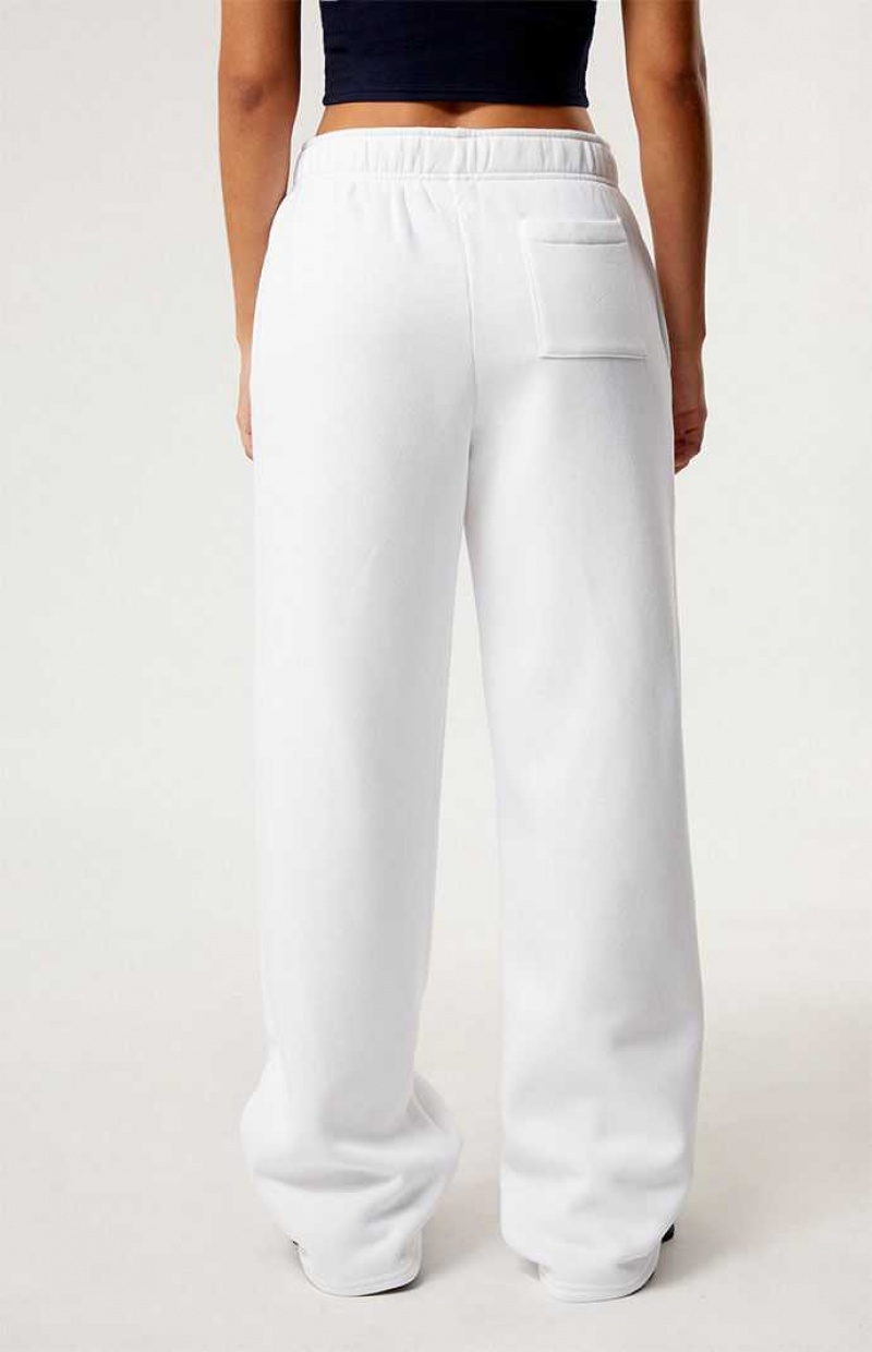 Pantalones PacSun Bar Harbor Anchos Leg Mujer Blancas | RQSXW3817