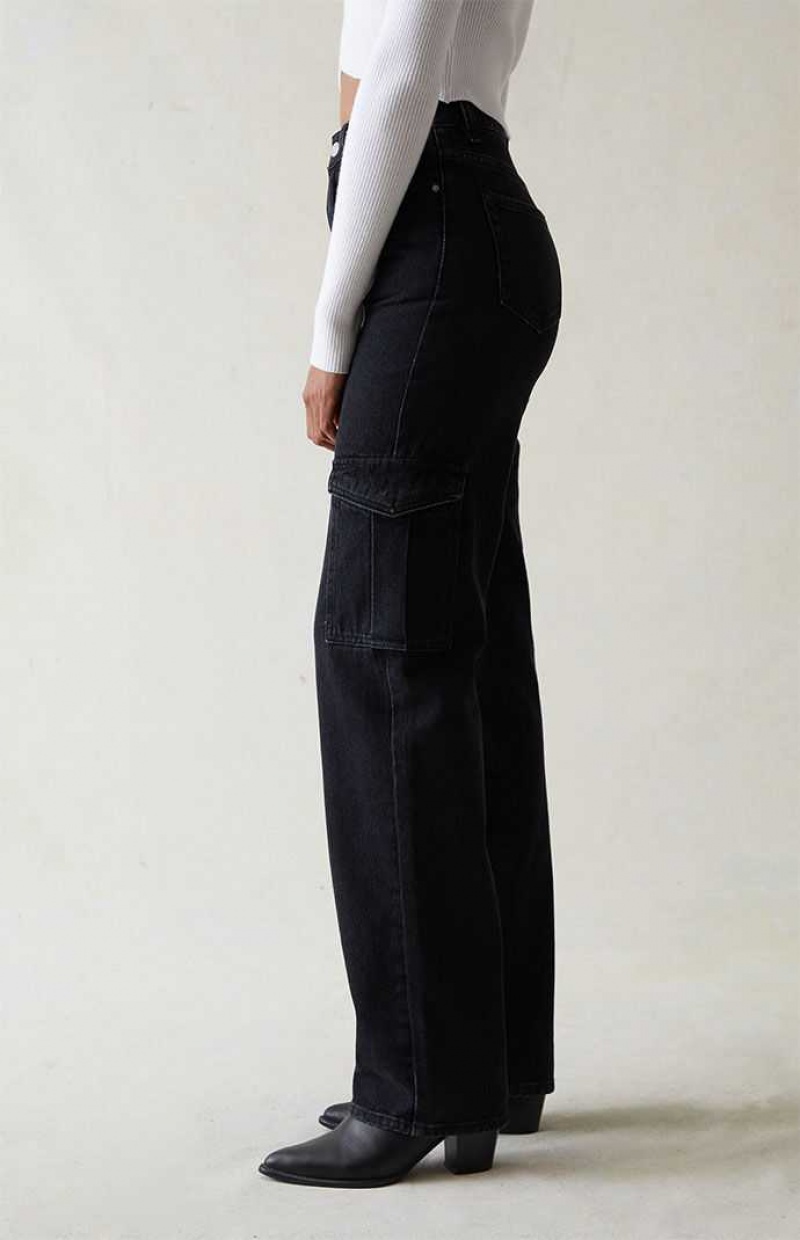 Pantalones PacSun Black '90s Boyfriend Cargo Mujer Negras | RWGEX6054