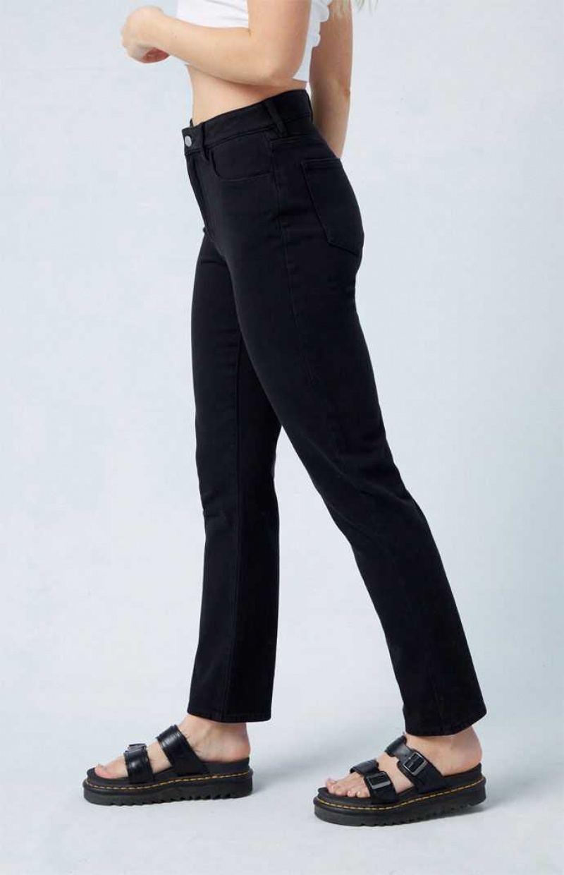 Pantalones PacSun Black Mom Mujer Negras | UIAHR3984