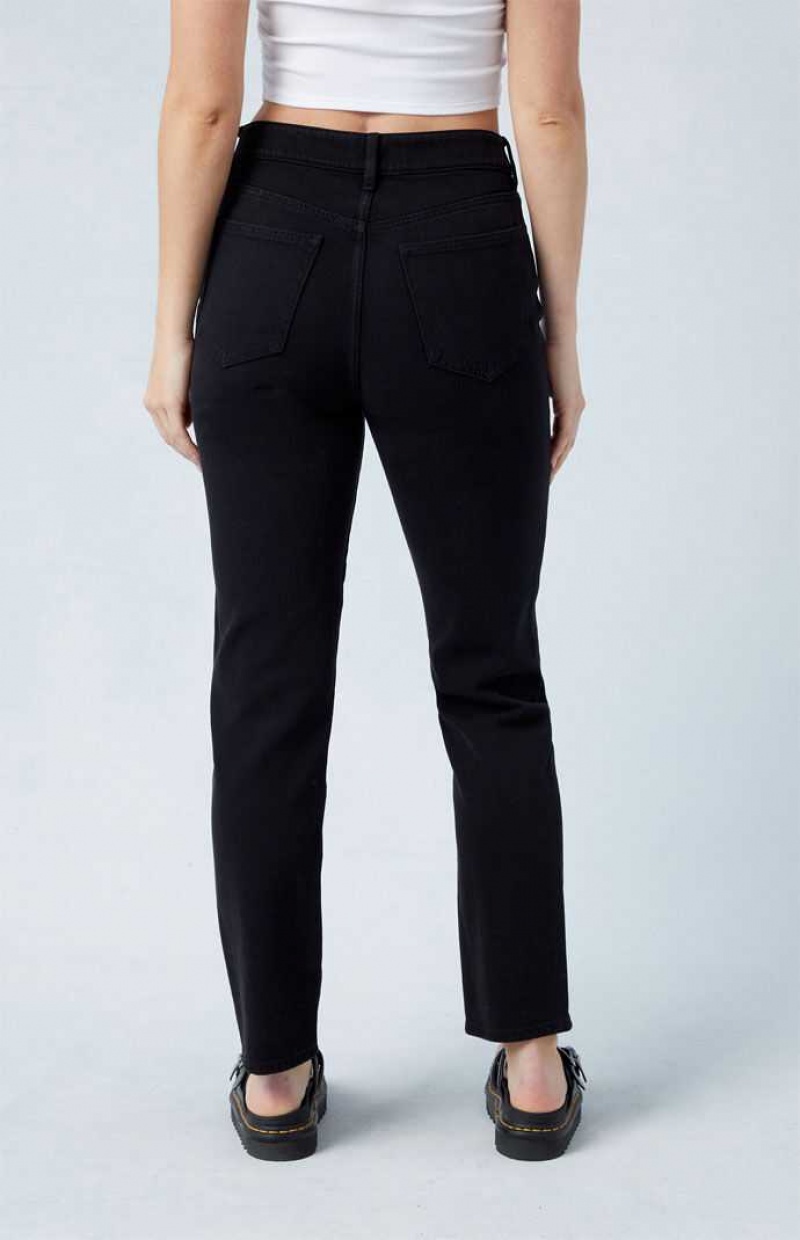 Pantalones PacSun Black Mom Mujer Negras | UIAHR3984