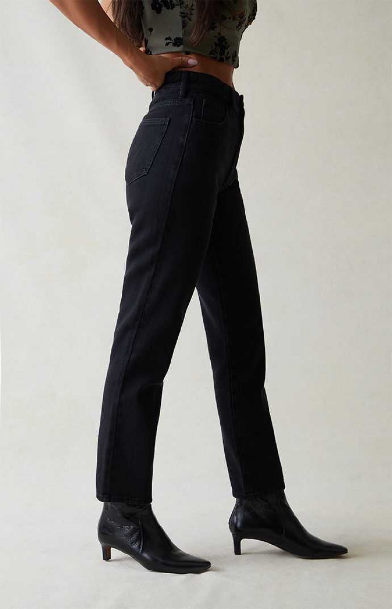 Pantalones PacSun Black Mom Mujer Negras | IFGJW7418