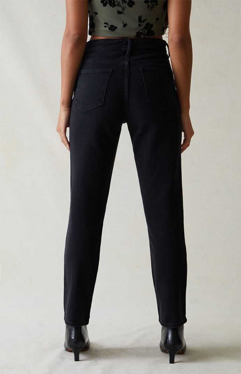 Pantalones PacSun Black Mom Mujer Negras | IFGJW7418