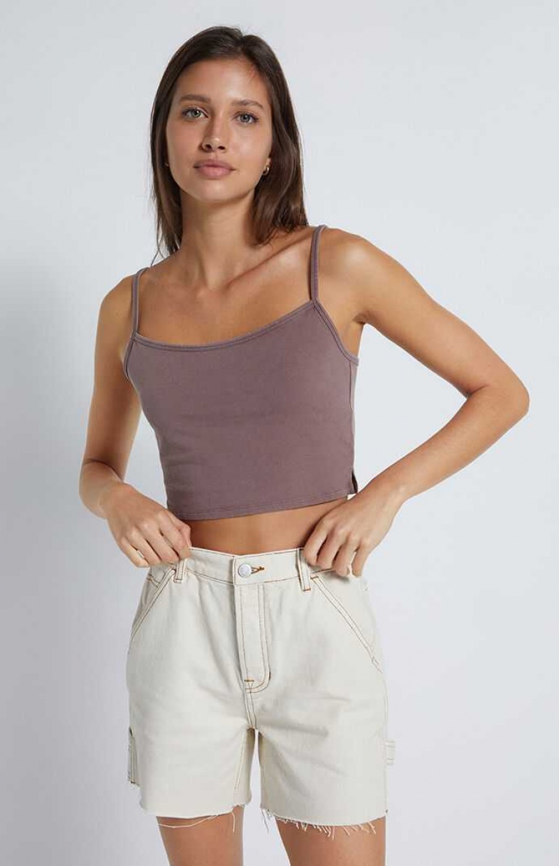 Pantalones PacSun Bone Carpenter Dad Mujer Beige | SLMJD2946