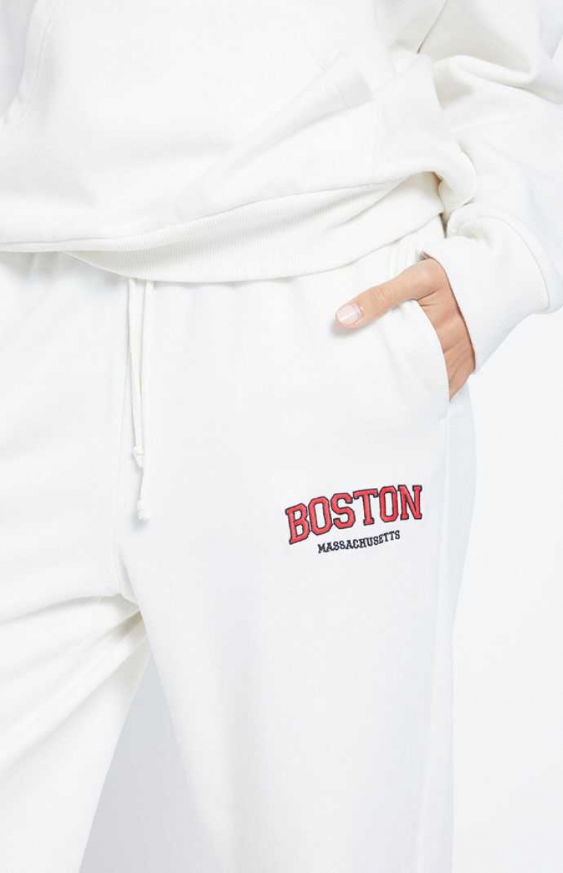 Pantalones PacSun Boston Sports Mujer BLANC DE BLANC | MTJSO5078