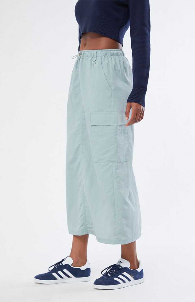 Pantalones PacSun Bungee Cargo Midi Skirt Mujer Verde Oliva | DZUJE3206