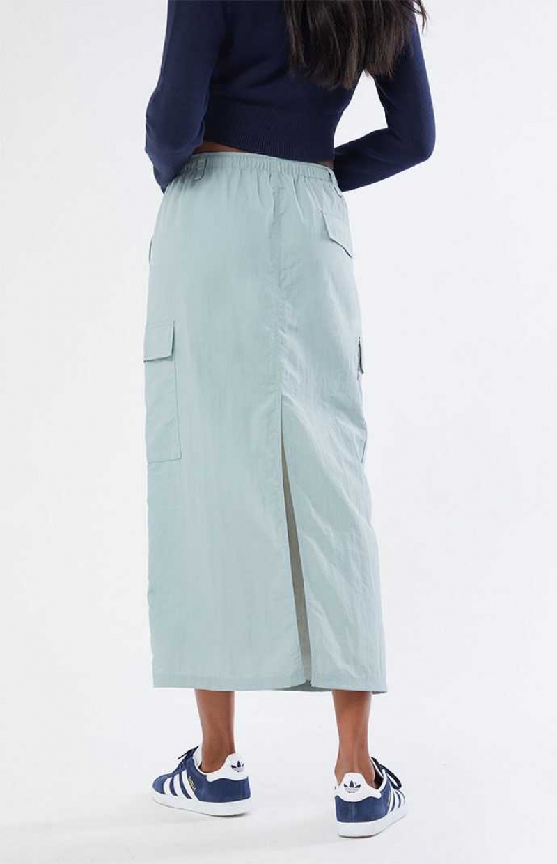 Pantalones PacSun Bungee Cargo Midi Skirt Mujer Verde Oliva | DZUJE3206