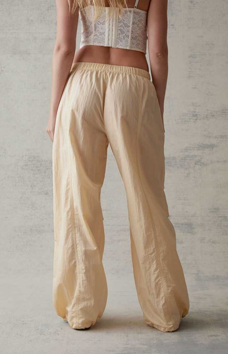 Pantalones PacSun Crinkle Bungee Pull-On Mujer Blancas | VUCGN9725