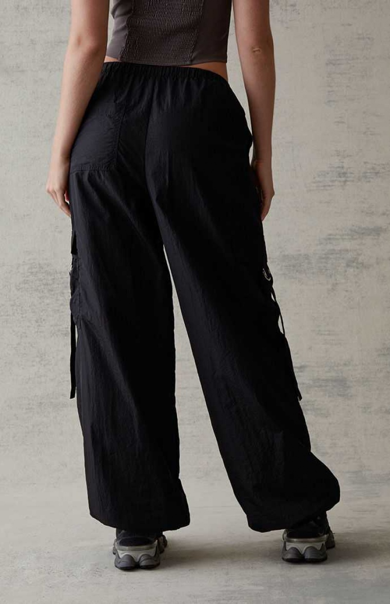 Pantalones PacSun D-Ring Pull-On Mujer Negras | MGKSQ3260