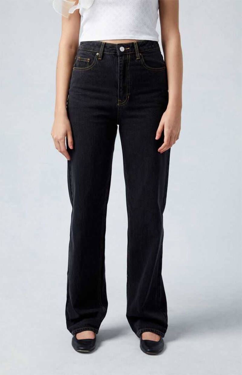 Pantalones PacSun Eco Black '90s Boyfriend Mujer Negras | DZMPK8157