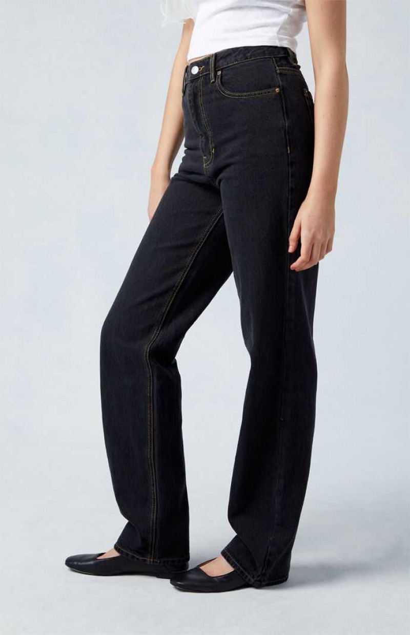 Pantalones PacSun Eco Black '90s Boyfriend Mujer Negras | DZMPK8157