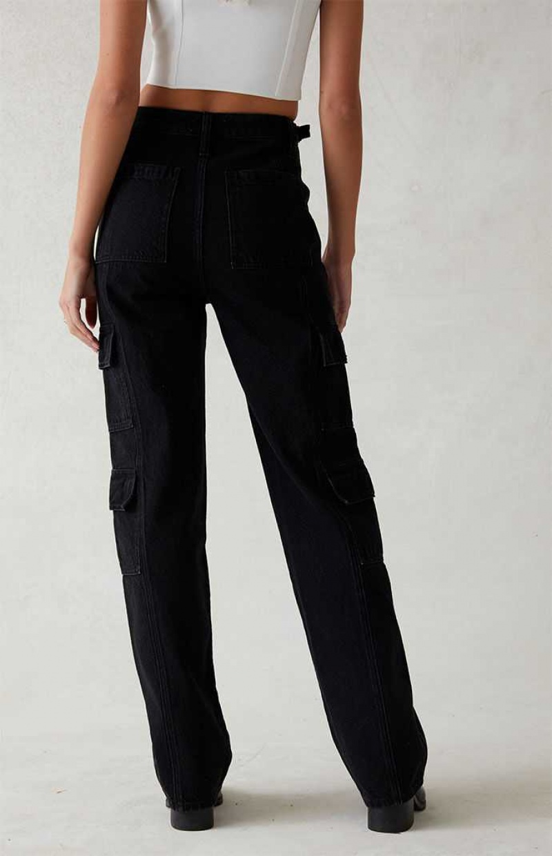 Pantalones PacSun Eco Black '90s Boyfriend Cargo Mujer Negras | PMYGQ5926