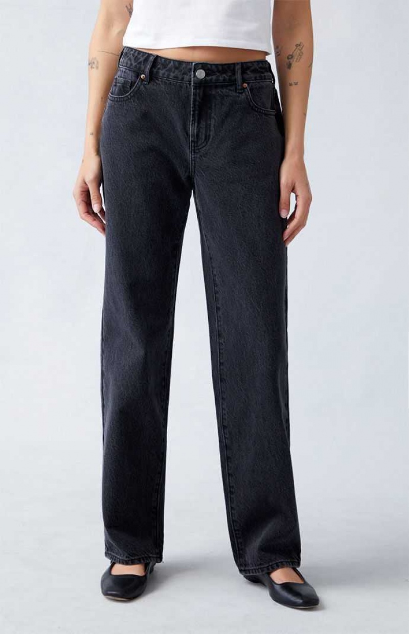 Pantalones PacSun Eco Black Low Rise Directo Leg Mujer Indigo | BVNKR2590