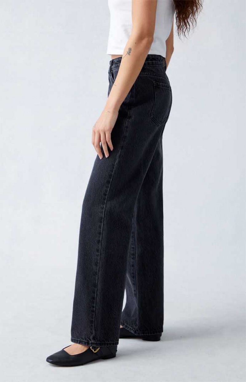 Pantalones PacSun Eco Black Low Rise Directo Leg Mujer Indigo | BVNKR2590