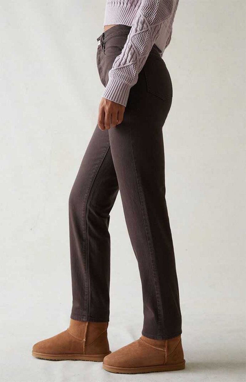 Pantalones PacSun Eco Brown Dad Mujer Marrones | GRAHK1865