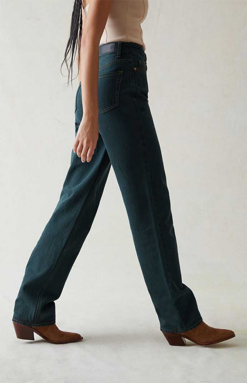 Pantalones PacSun Eco Green '90s Boyfriend Mujer Verde | NWLGI9365